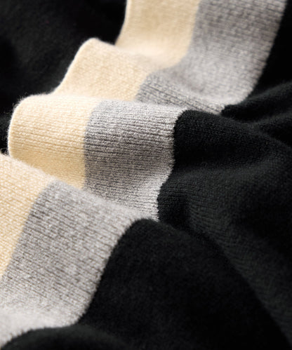 Todd Snyder Sedona Sweater Polo in Black Black