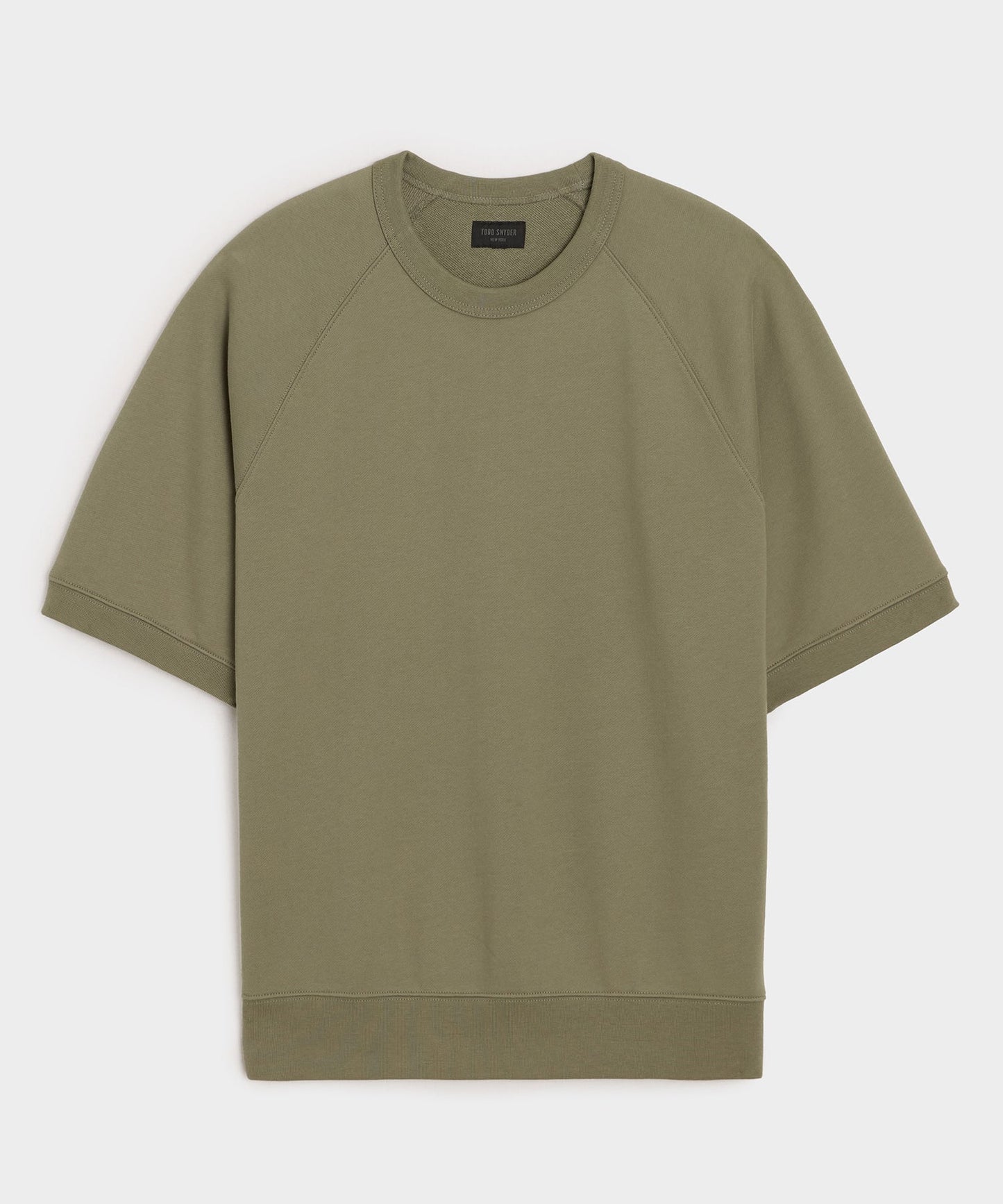 Todd Snyder Foundation Short-Sleeve Sweatshirt in Fogstone Fogstone