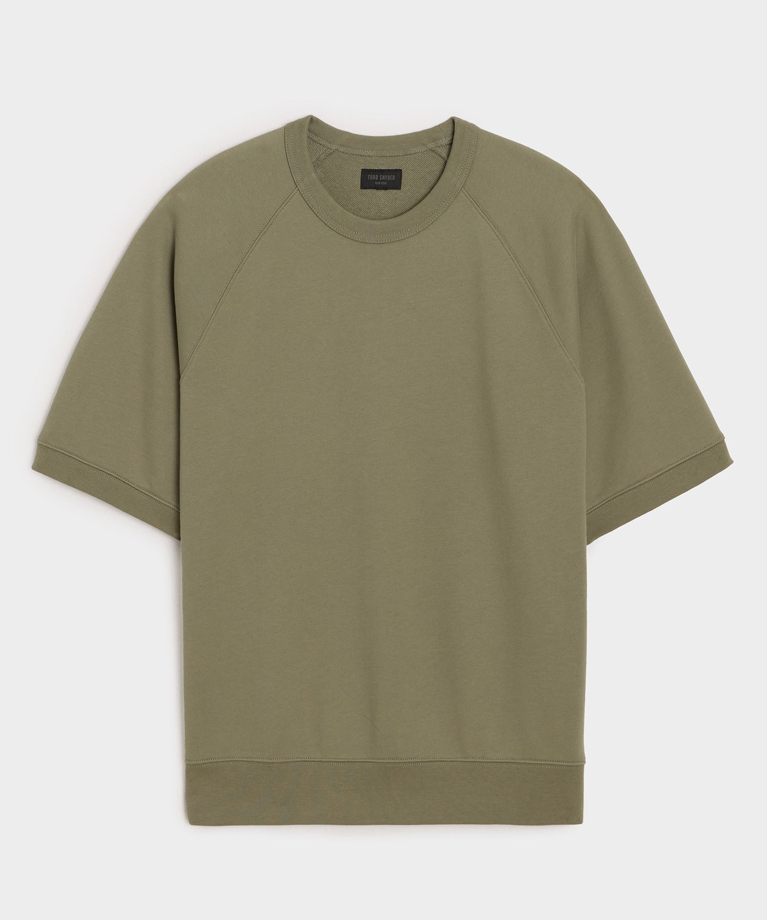 Todd Snyder Foundation Short-Sleeve Sweatshirt in Fogstone Fogstone