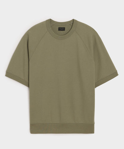 Todd Snyder Foundation Short-Sleeve Sweatshirt in Fogstone Fogstone