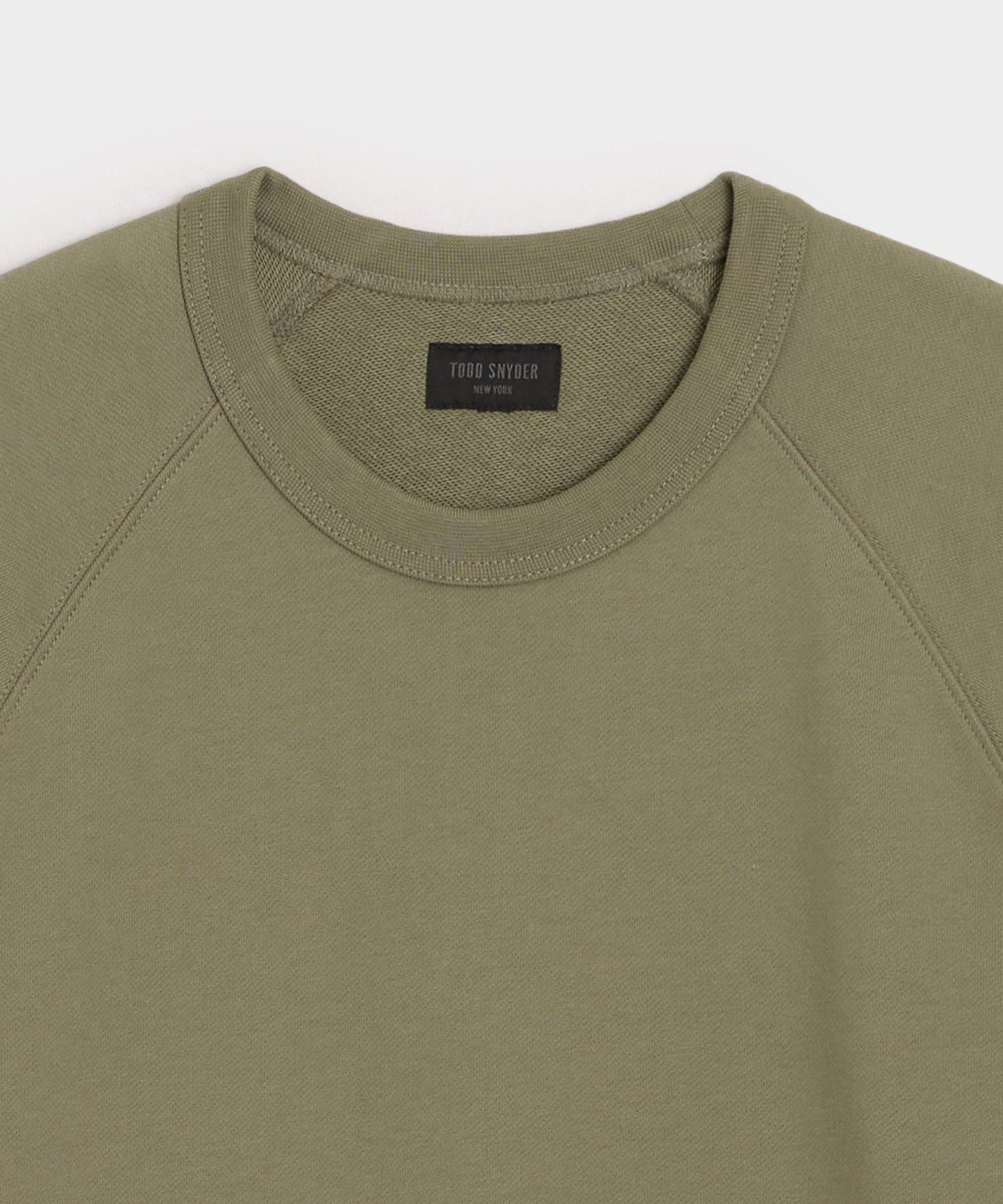 Todd Snyder Foundation Short-Sleeve Sweatshirt in Fogstone Fogstone