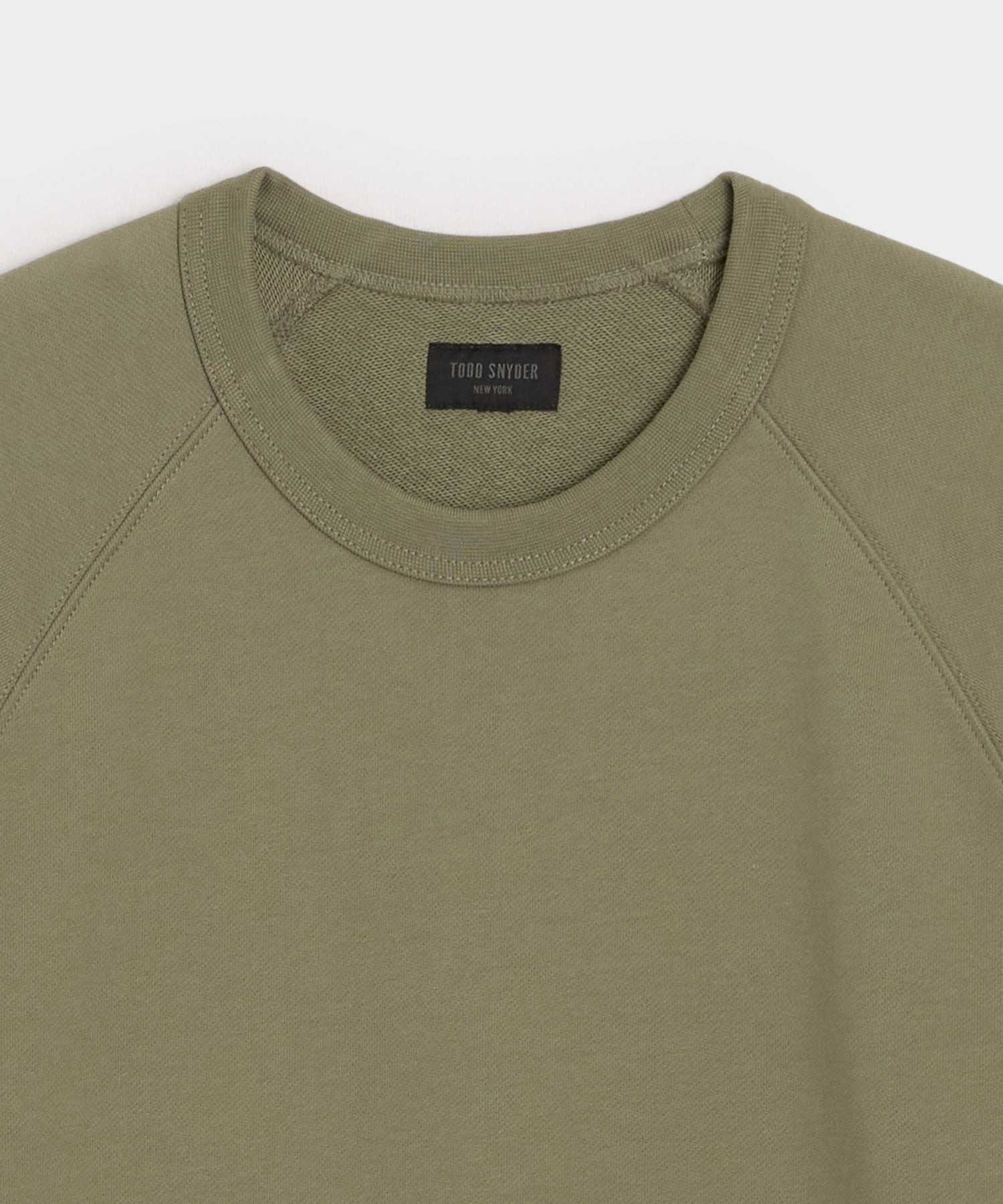 Todd Snyder Foundation Short-Sleeve Sweatshirt in Fogstone Fogstone