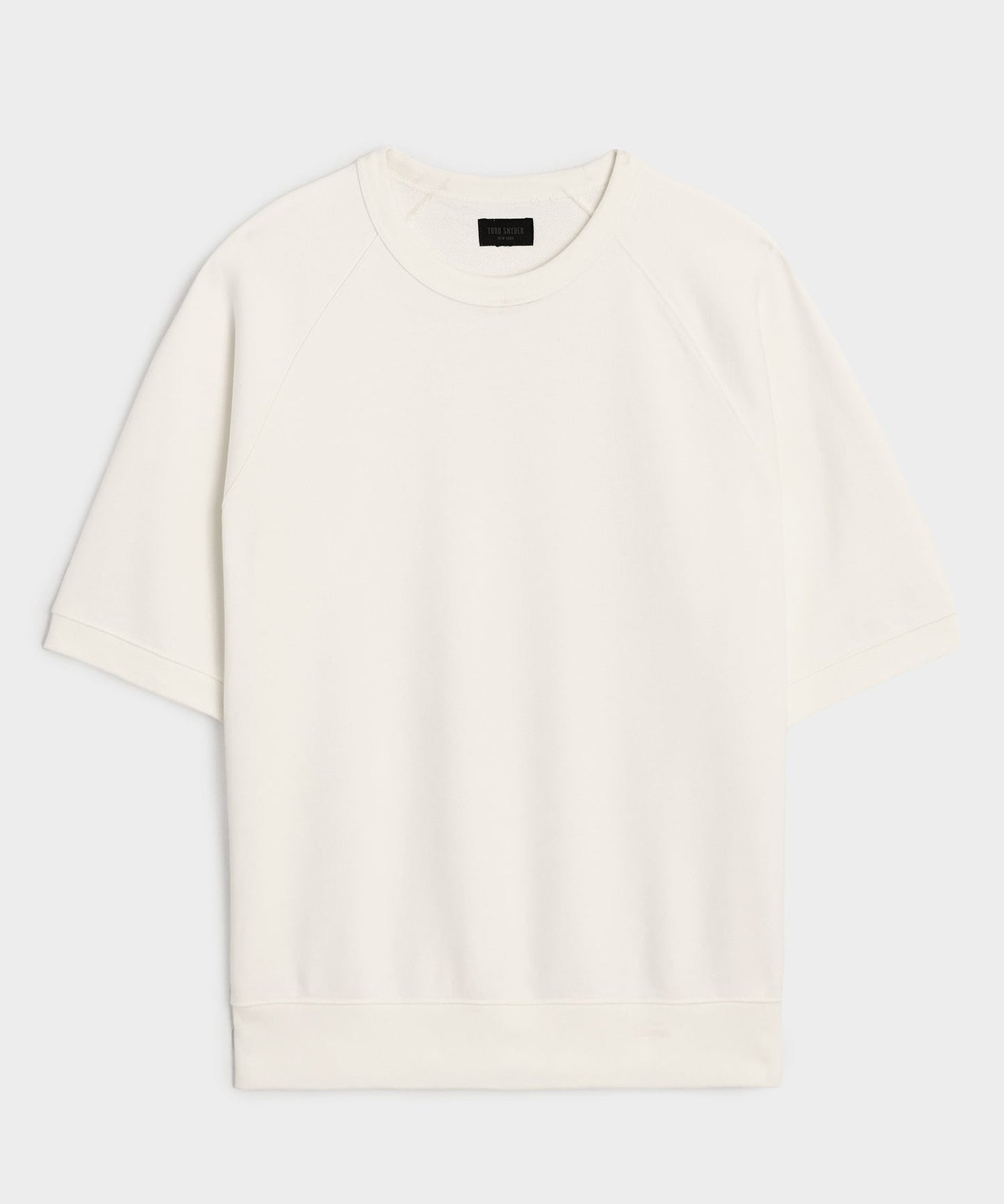 Todd Snyder Foundation Short-Sleeve Sweatshirt in Bisque Bisque