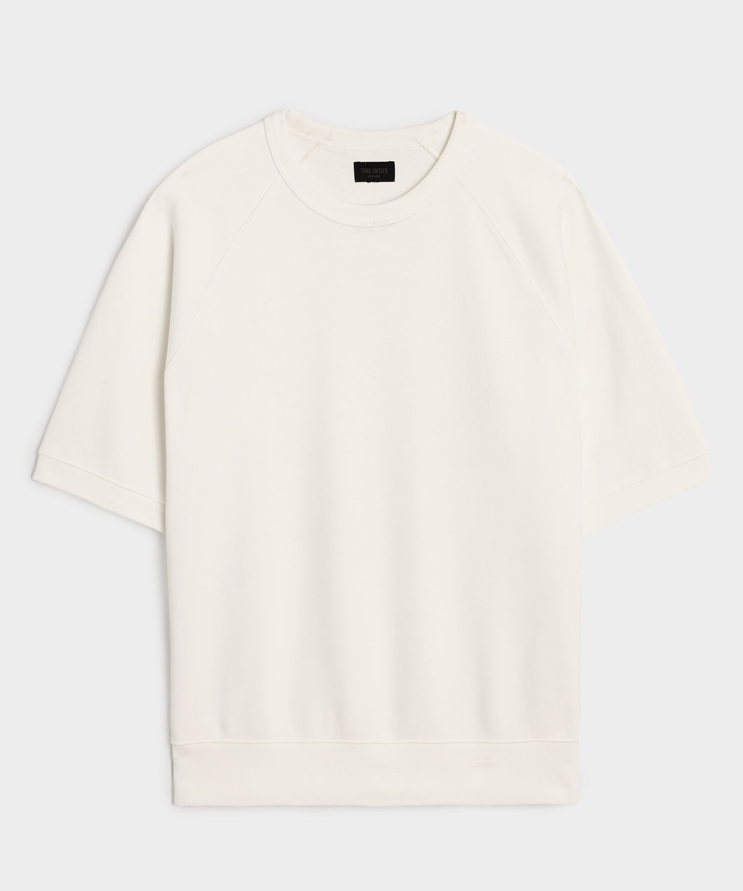 Todd Snyder Foundation Short-Sleeve Sweatshirt in Bisque Bisque