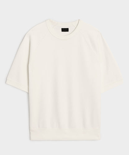 Todd Snyder Foundation Short-Sleeve Sweatshirt in Bisque Bisque