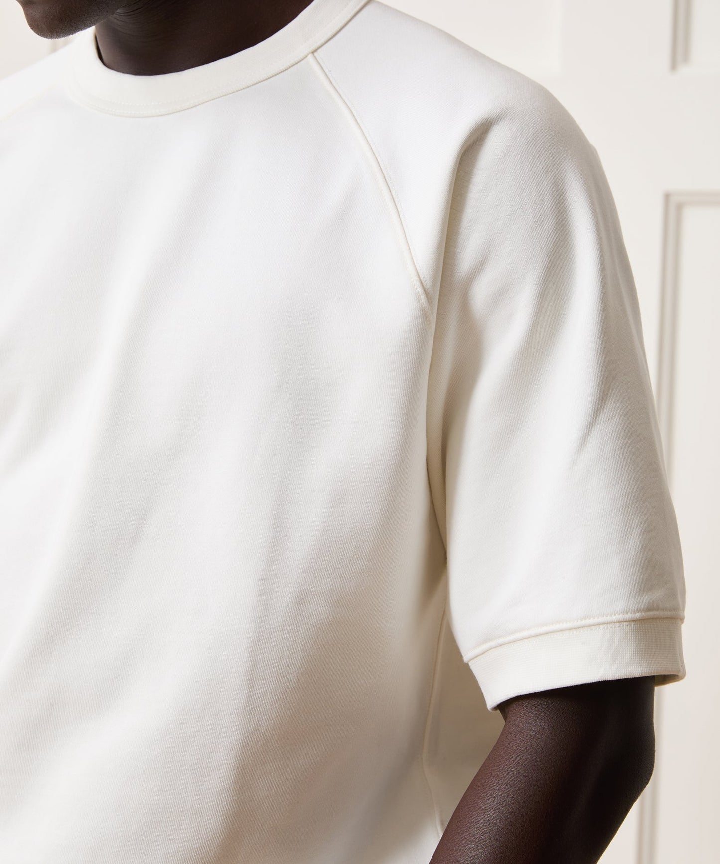 Todd Snyder Foundation Short-Sleeve Sweatshirt in Bisque Bisque