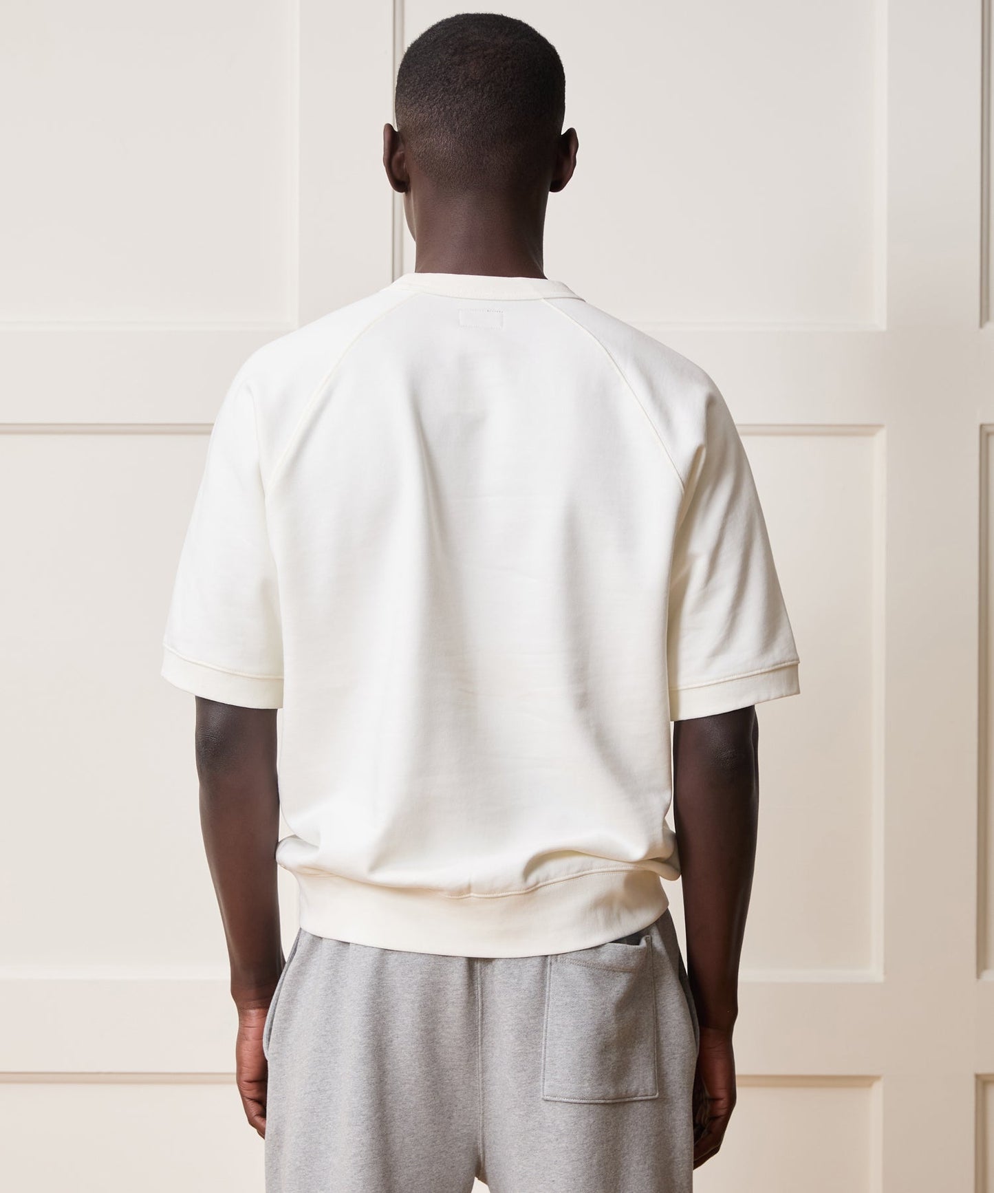 Todd Snyder Foundation Short-Sleeve Sweatshirt in Bisque Bisque