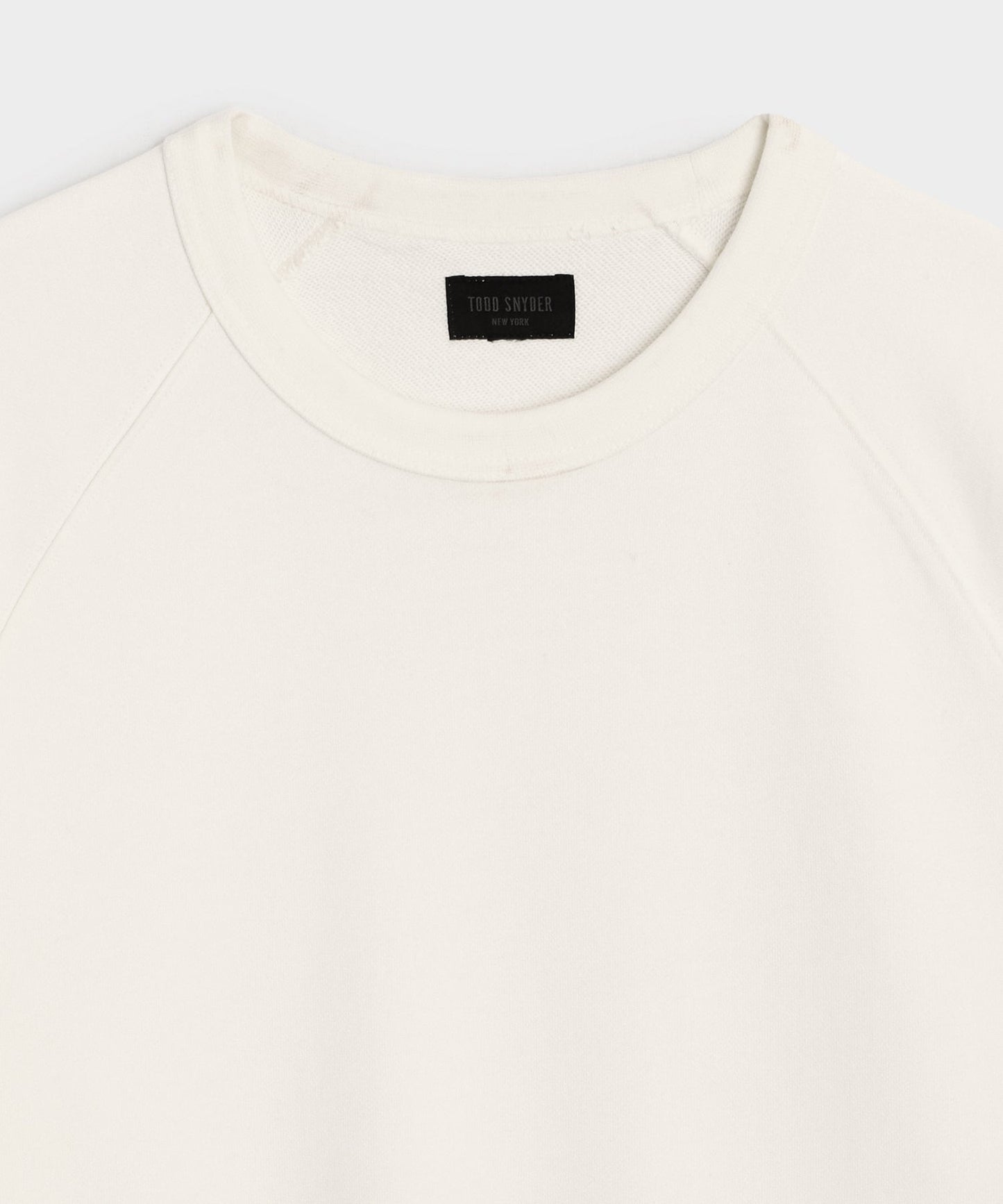 Todd Snyder Foundation Short-Sleeve Sweatshirt in Bisque Bisque