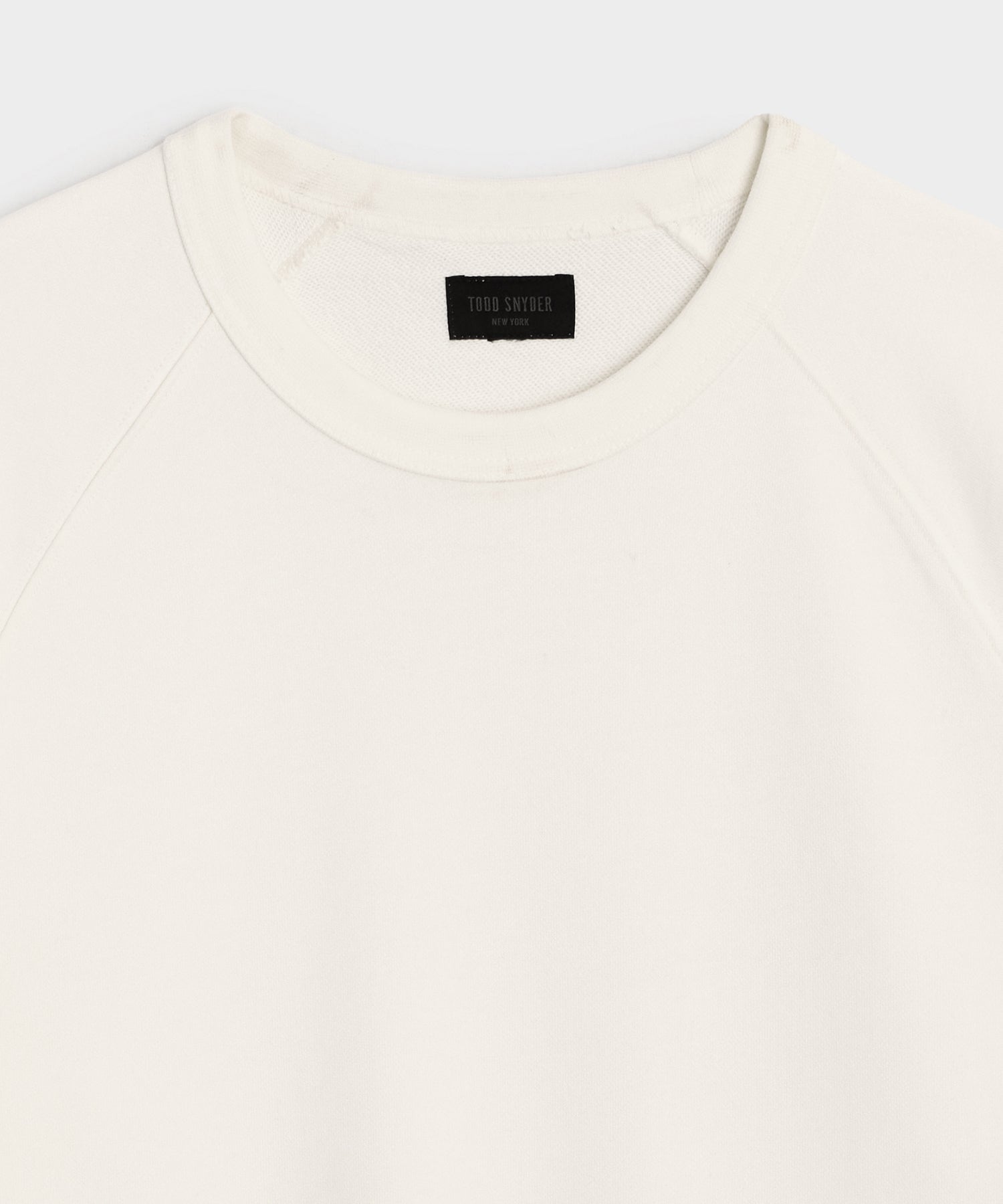 Todd Snyder Foundation Short-Sleeve Sweatshirt in Bisque Bisque