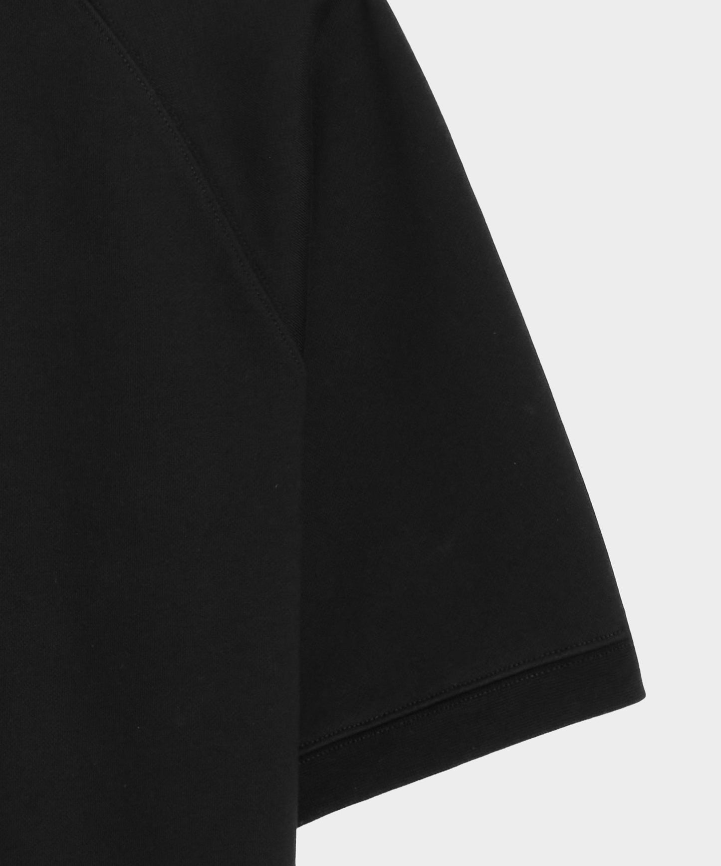 Todd Snyder Foundation Short-Sleeve Sweatshirt in Pitch Black Pitch Black