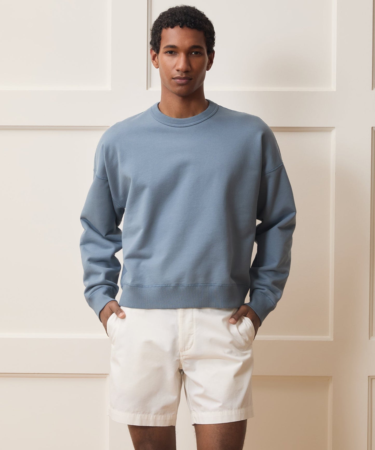 Todd Snyder Soho Sweatshirt in Blue Ridge Blue Ridge