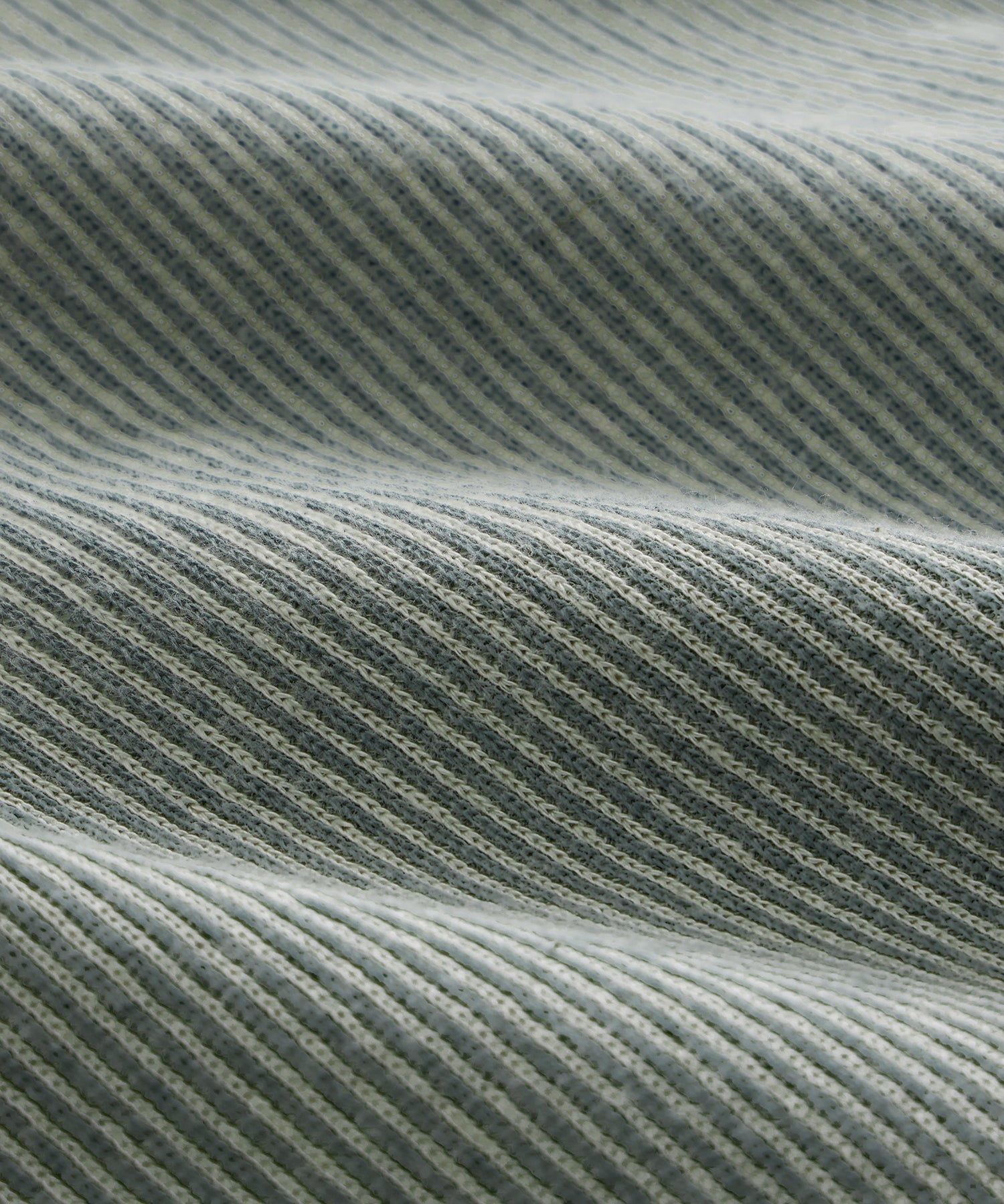 Todd Snyder Striped Quarter-Zip Polo in Faded Jade Stripe Faded Jade