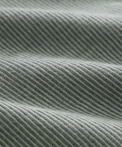 Todd Snyder Striped Quarter-Zip Polo in Faded Jade Stripe Faded Jade