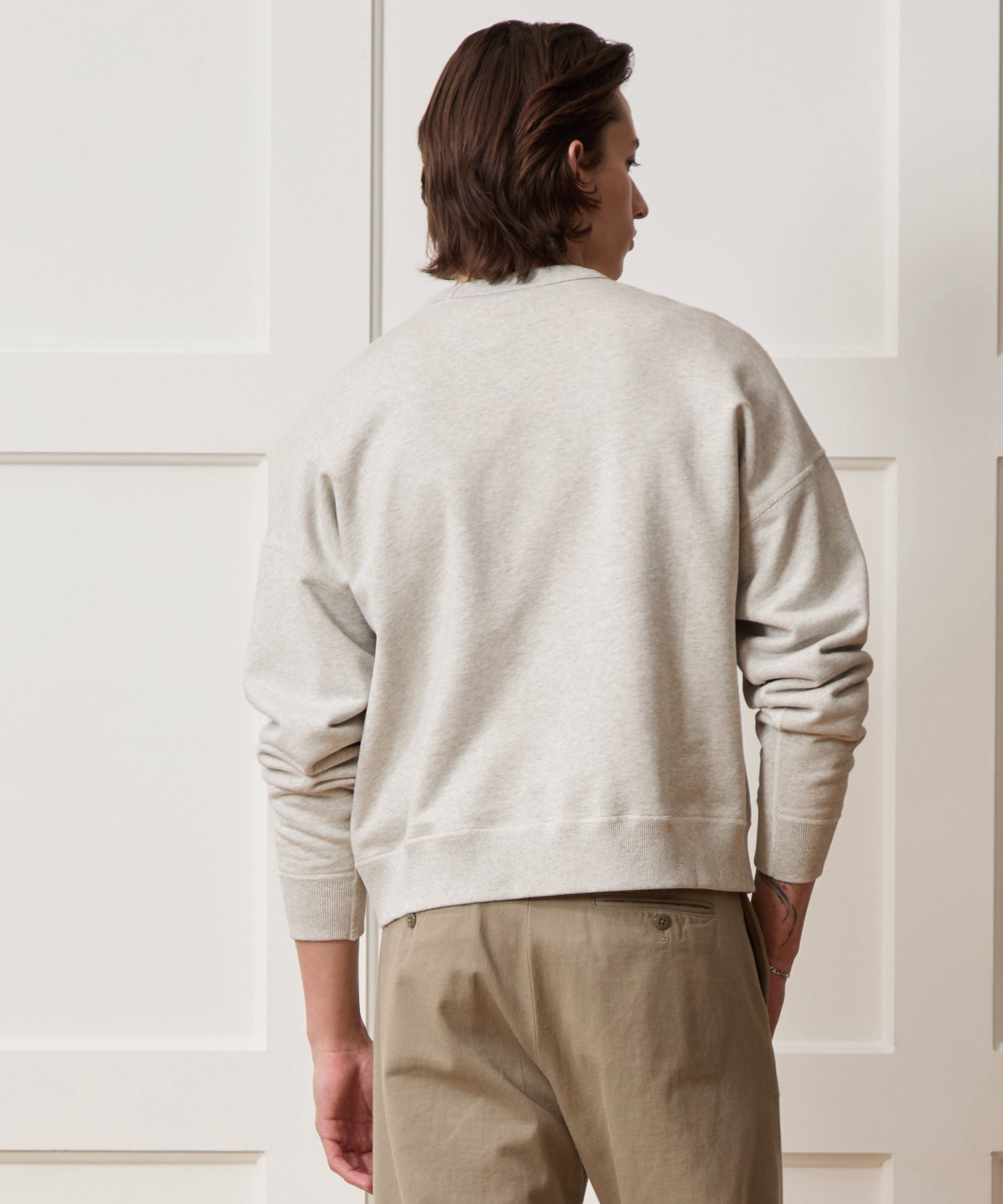 Todd Snyder Soho Sweatshirt in Heather Beige Heather Beige