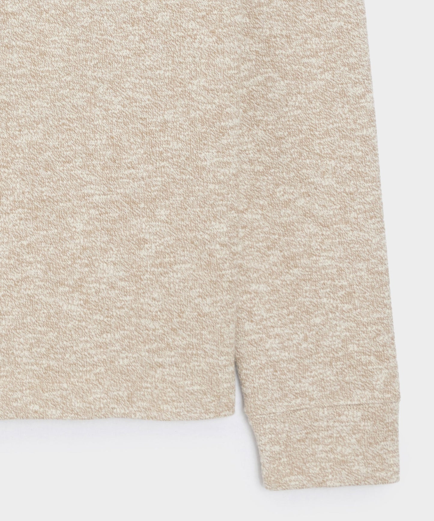 Todd Snyder Heathered Quarter-Zip Polo in Pumice Pumice