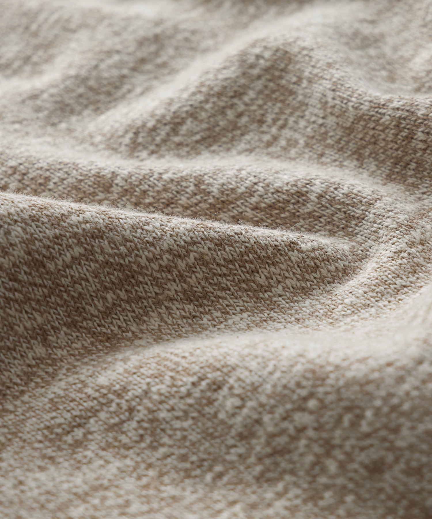 Todd Snyder Heathered Quarter-Zip Polo in Pumice Pumice