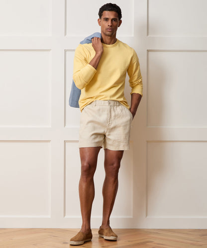 Todd Snyder Surf Terry Crewneck in Sun Soaked Sun Soaked