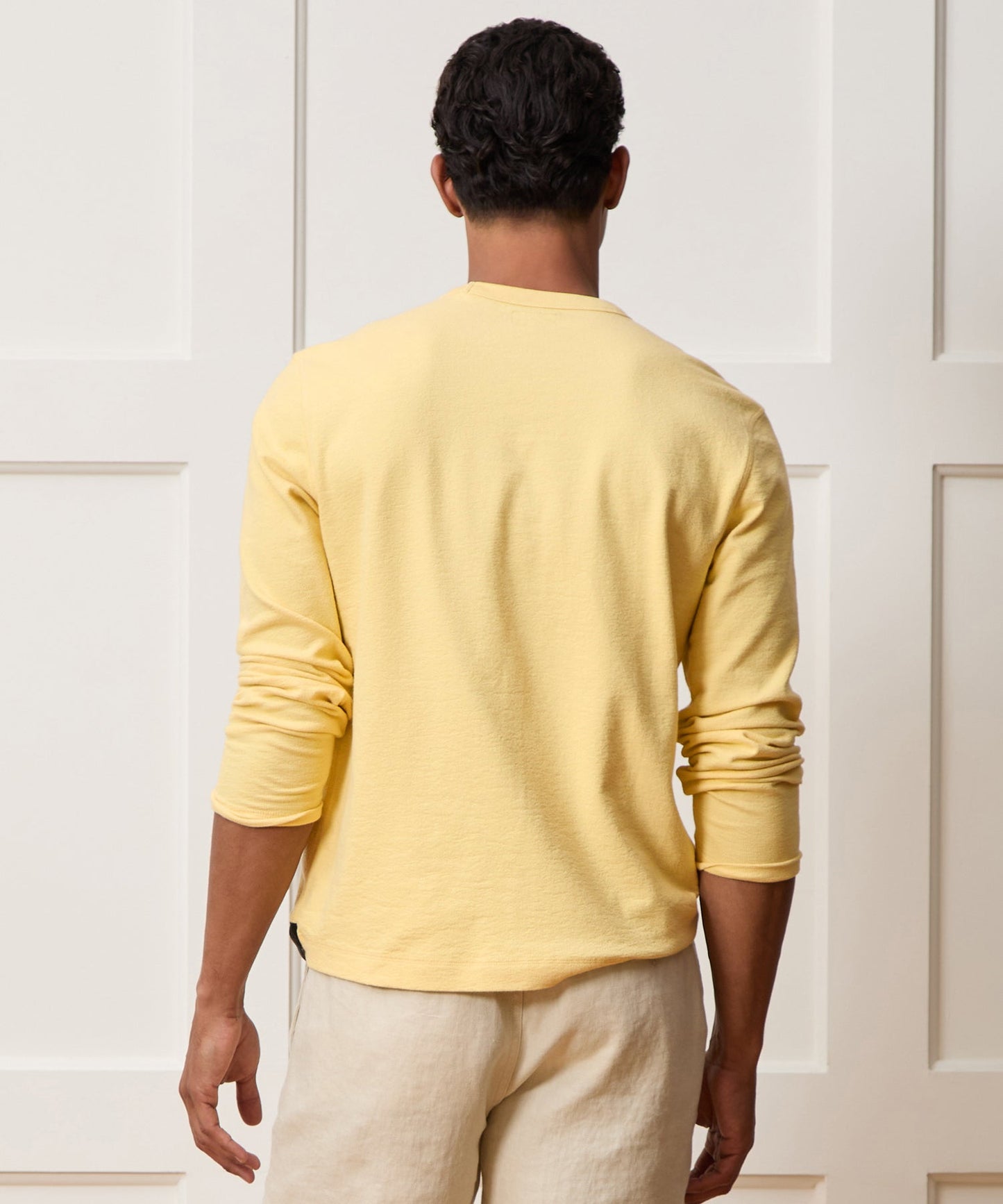 Todd Snyder Surf Terry Crewneck in Sun Soaked Sun Soaked