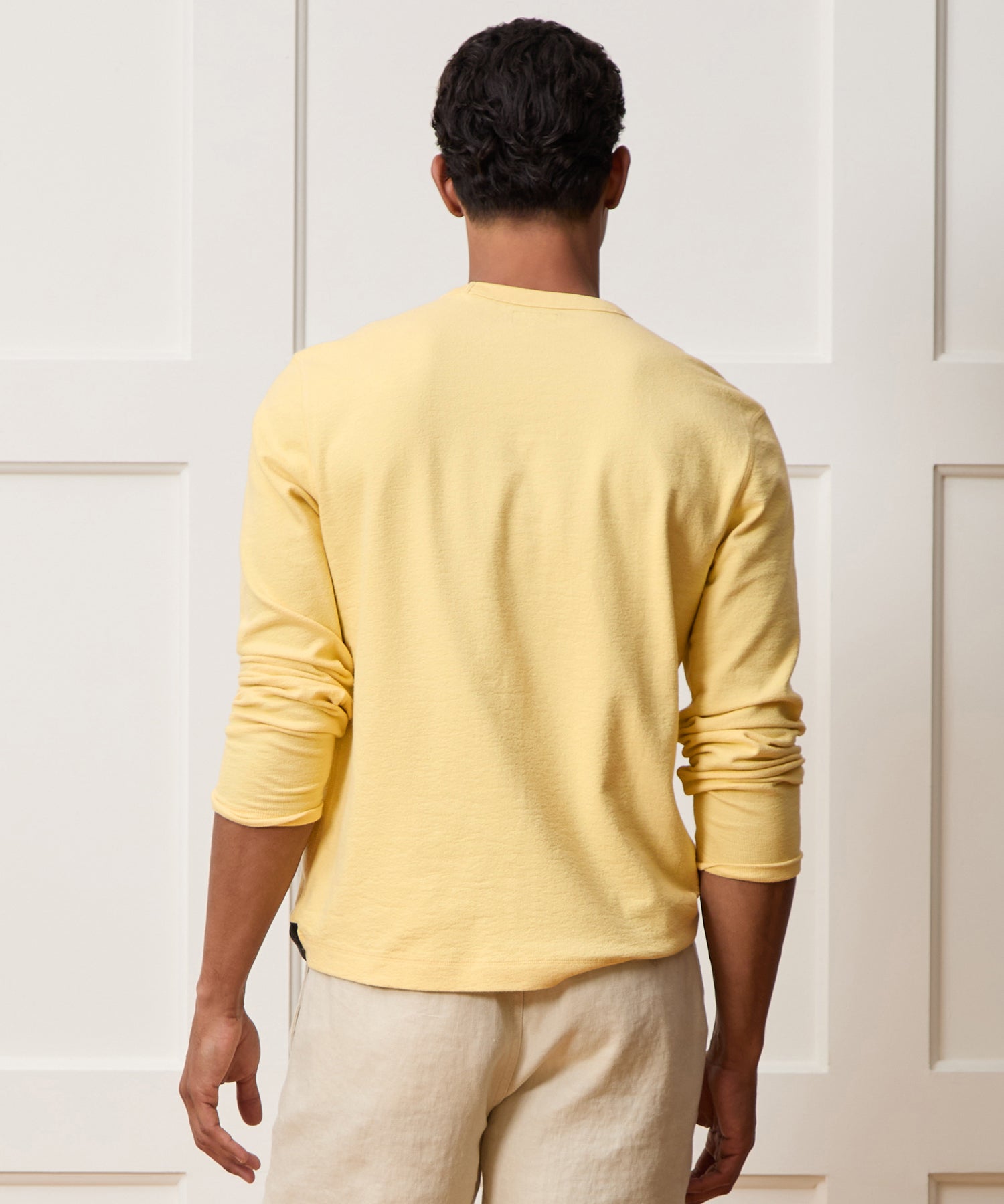 Todd Snyder Surf Terry Crewneck in Sun Soaked Sun Soaked