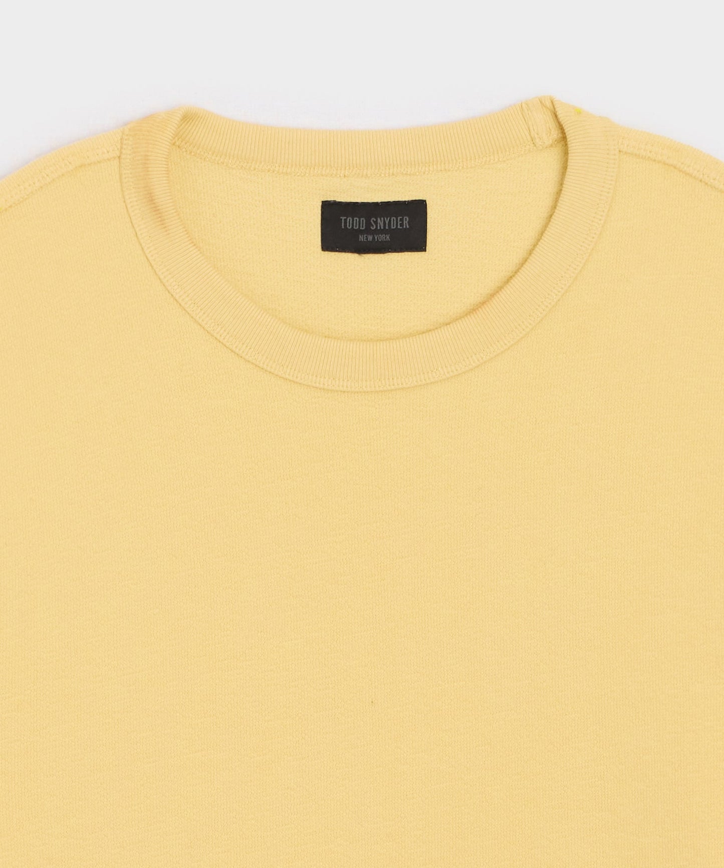 Todd Snyder Surf Terry Crewneck in Sun Soaked Sun Soaked
