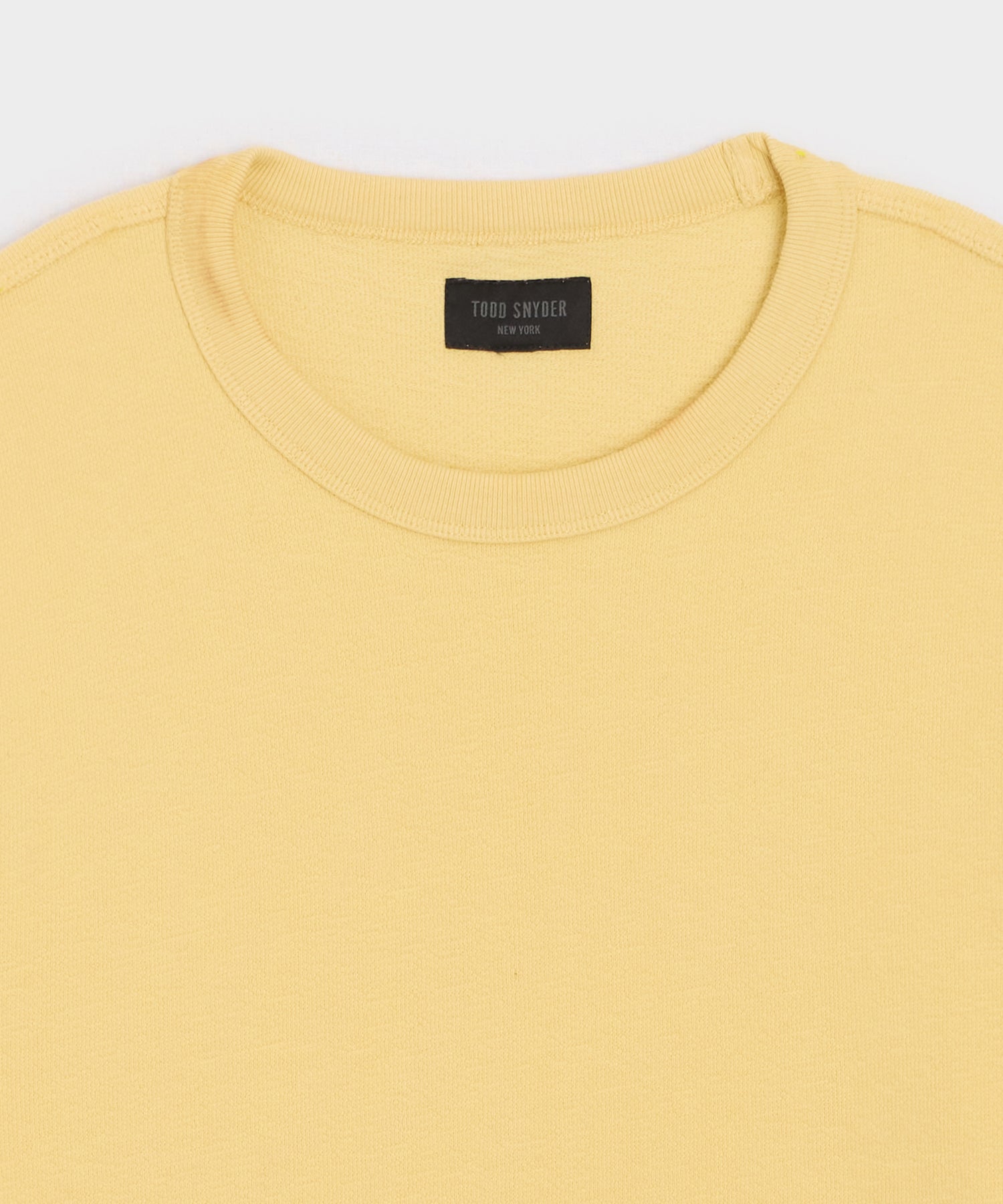 Todd Snyder Surf Terry Crewneck in Sun Soaked Sun Soaked