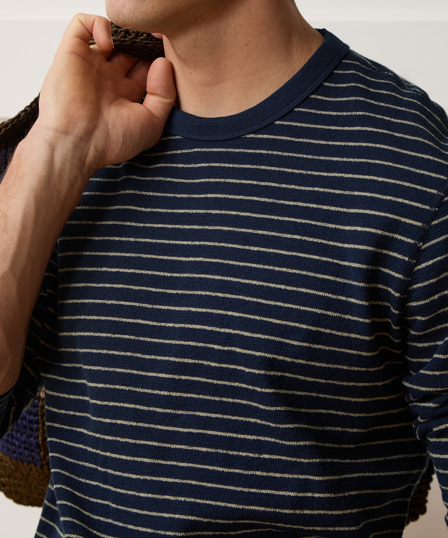 Todd Snyder Surf Terry Crewneck in Alabaster Alabaster