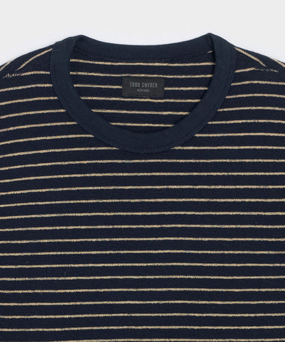 Todd Snyder Surf Terry Crewneck in Alabaster Alabaster
