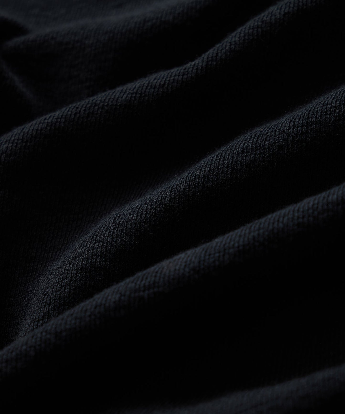 Todd Snyder Surf Terry Crewneck in Pitch Black Pitch Black