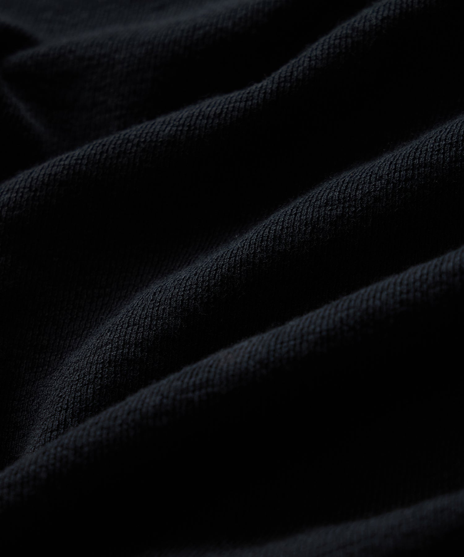 Todd Snyder Surf Terry Crewneck in Pitch Black Pitch Black