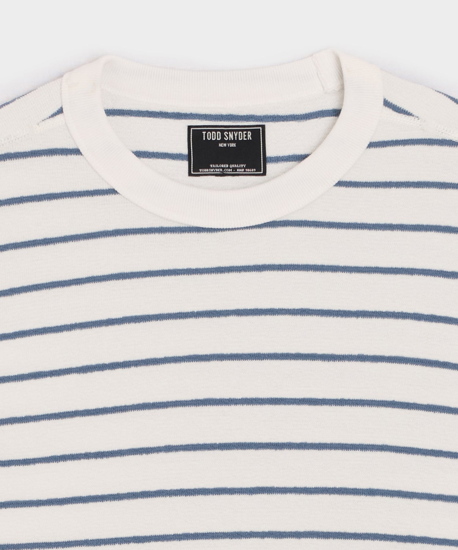 Todd Snyder Surf Terry Crewneck in Classic Navy Classic Navy