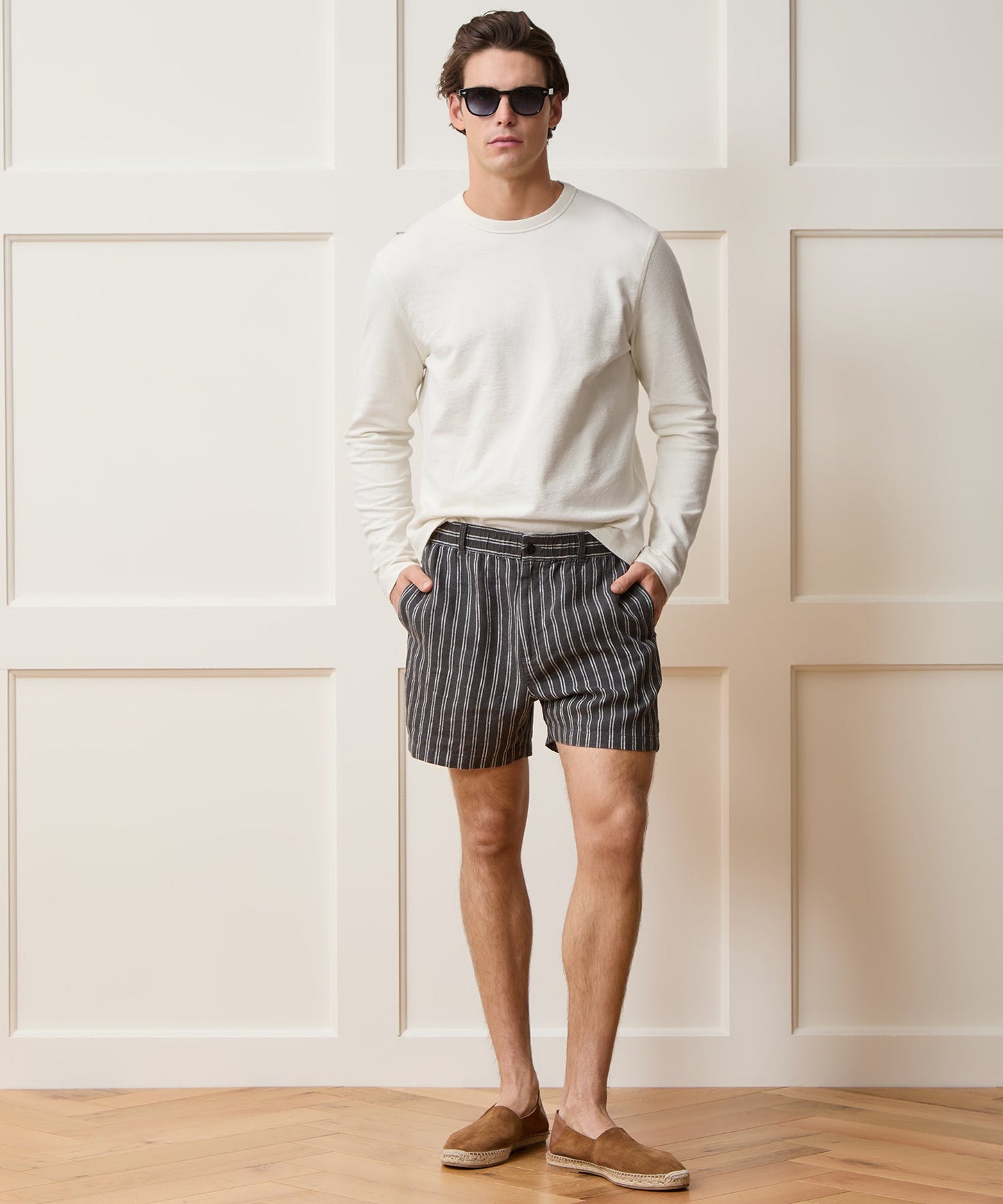 Todd Snyder Surf Terry Crewneck in Alabaster Alabaster