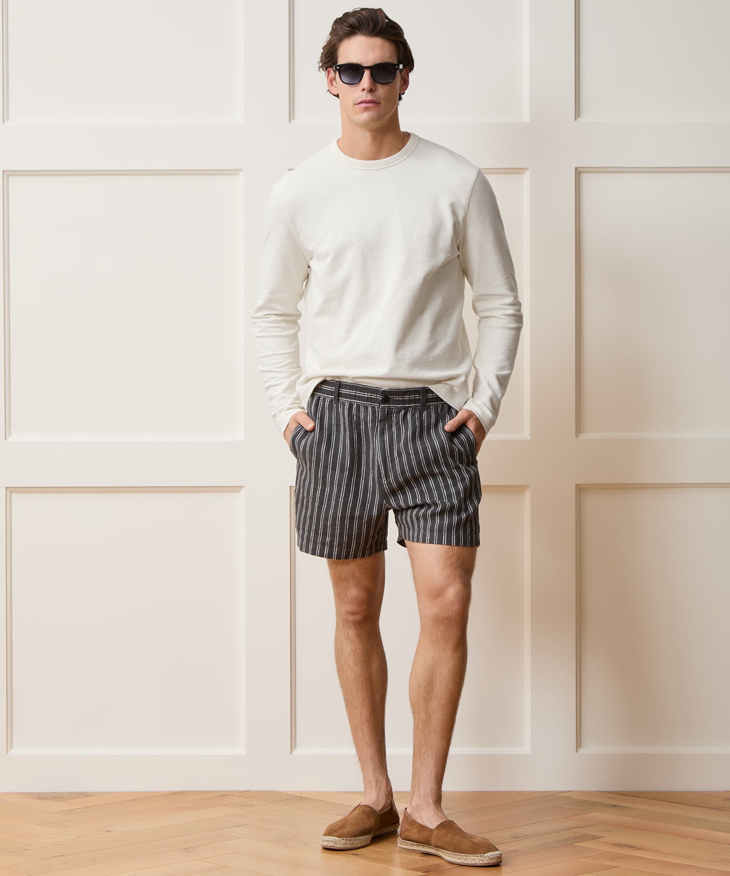 Todd Snyder Surf Terry Crewneck in Alabaster Alabaster