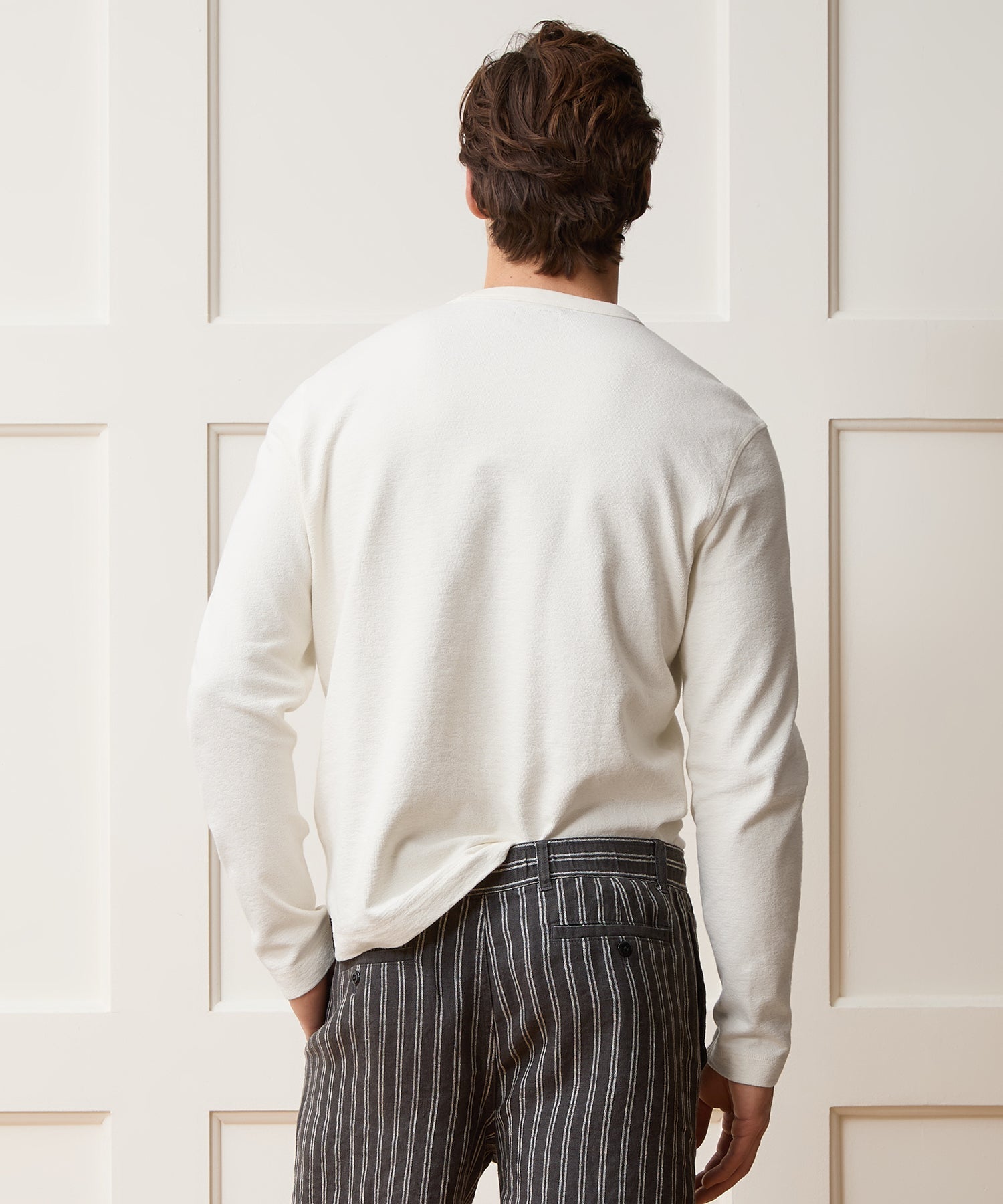 Todd Snyder Surf Terry Crewneck in Alabaster Alabaster