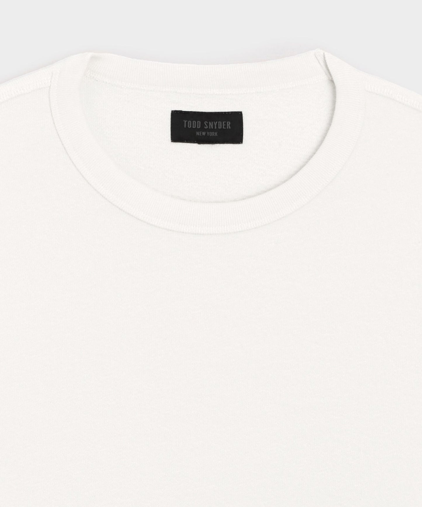 Todd Snyder Surf Terry Crewneck in Alabaster Alabaster