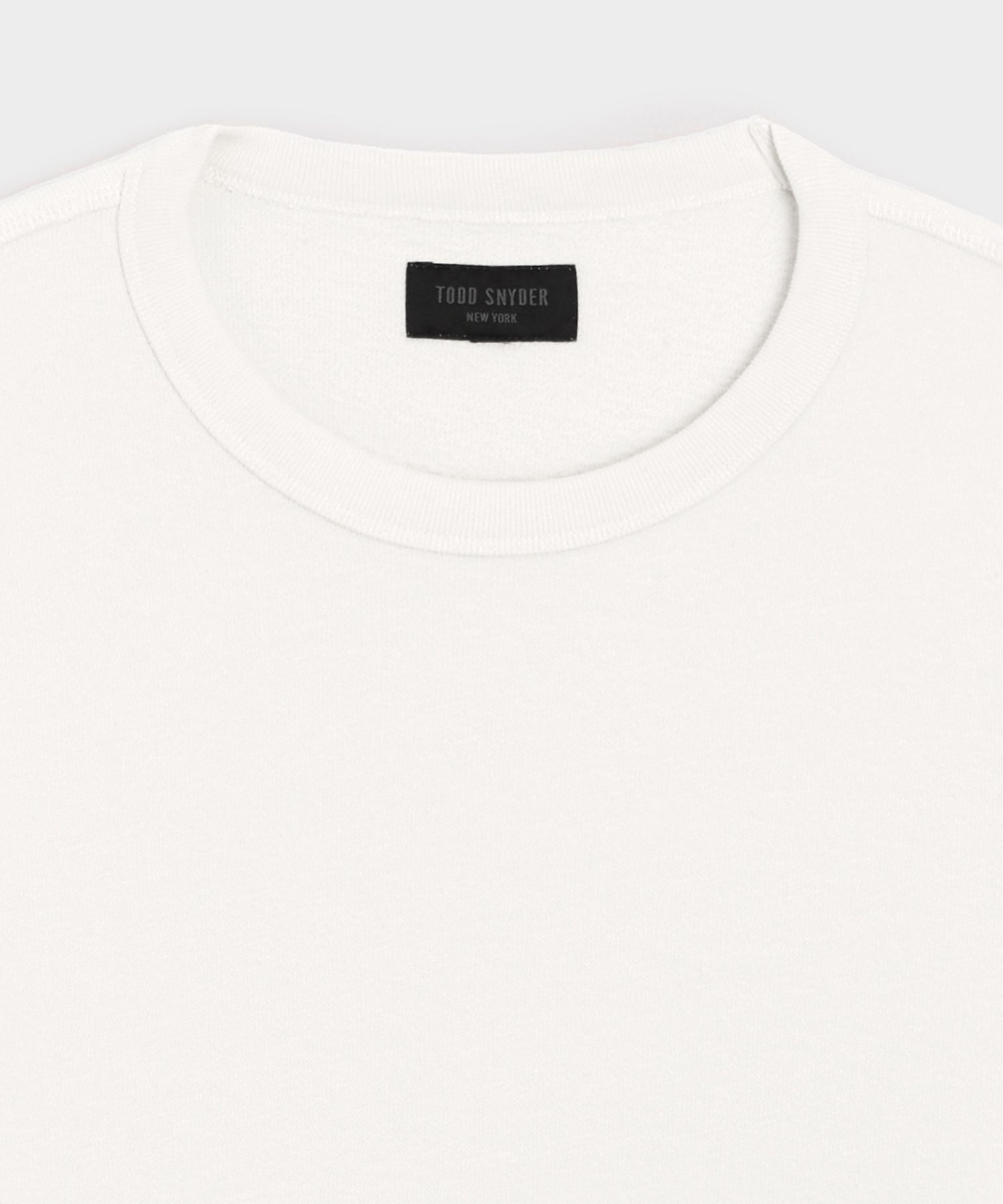 Todd Snyder Surf Terry Crewneck in Alabaster Alabaster