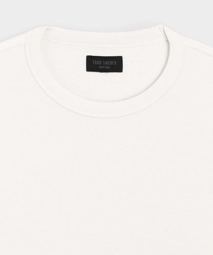 Todd Snyder Surf Terry Crewneck in Alabaster Alabaster