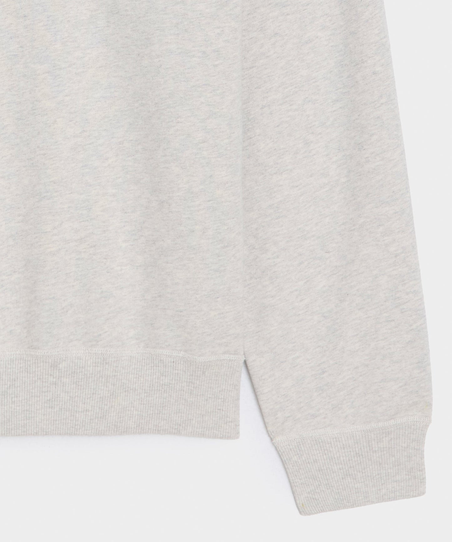 Todd Snyder Soho Polo Sweatshirt in Heather Beige Heather Beige