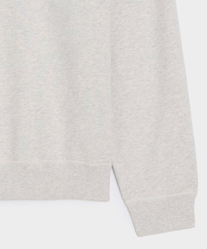 Todd Snyder Soho Polo Sweatshirt in Heather Beige Heather Beige