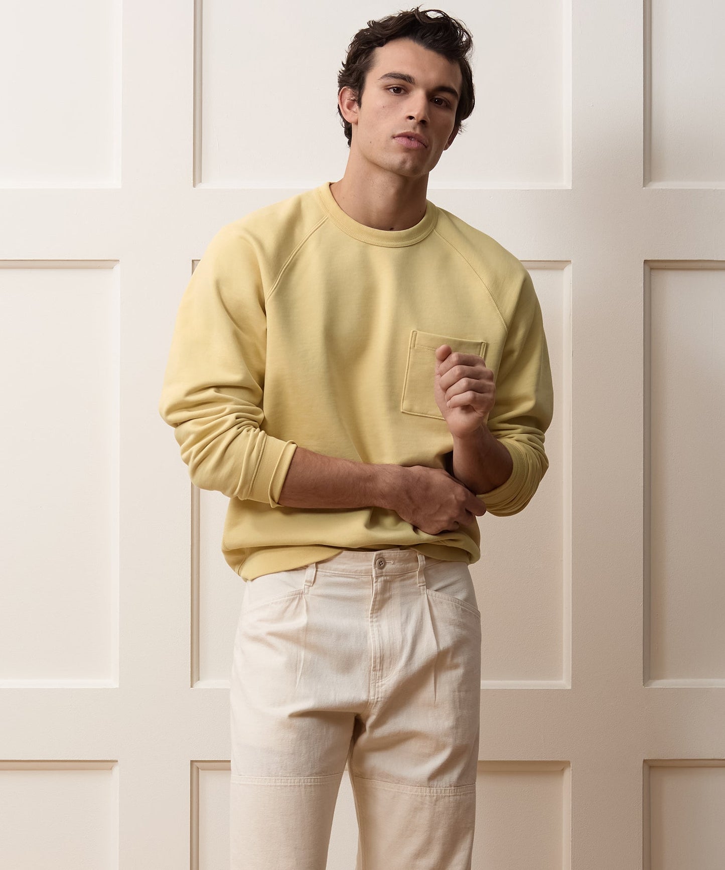 Todd Snyder Foundation Pocket Sweatshirt in Sun Soaked Sun Soaked