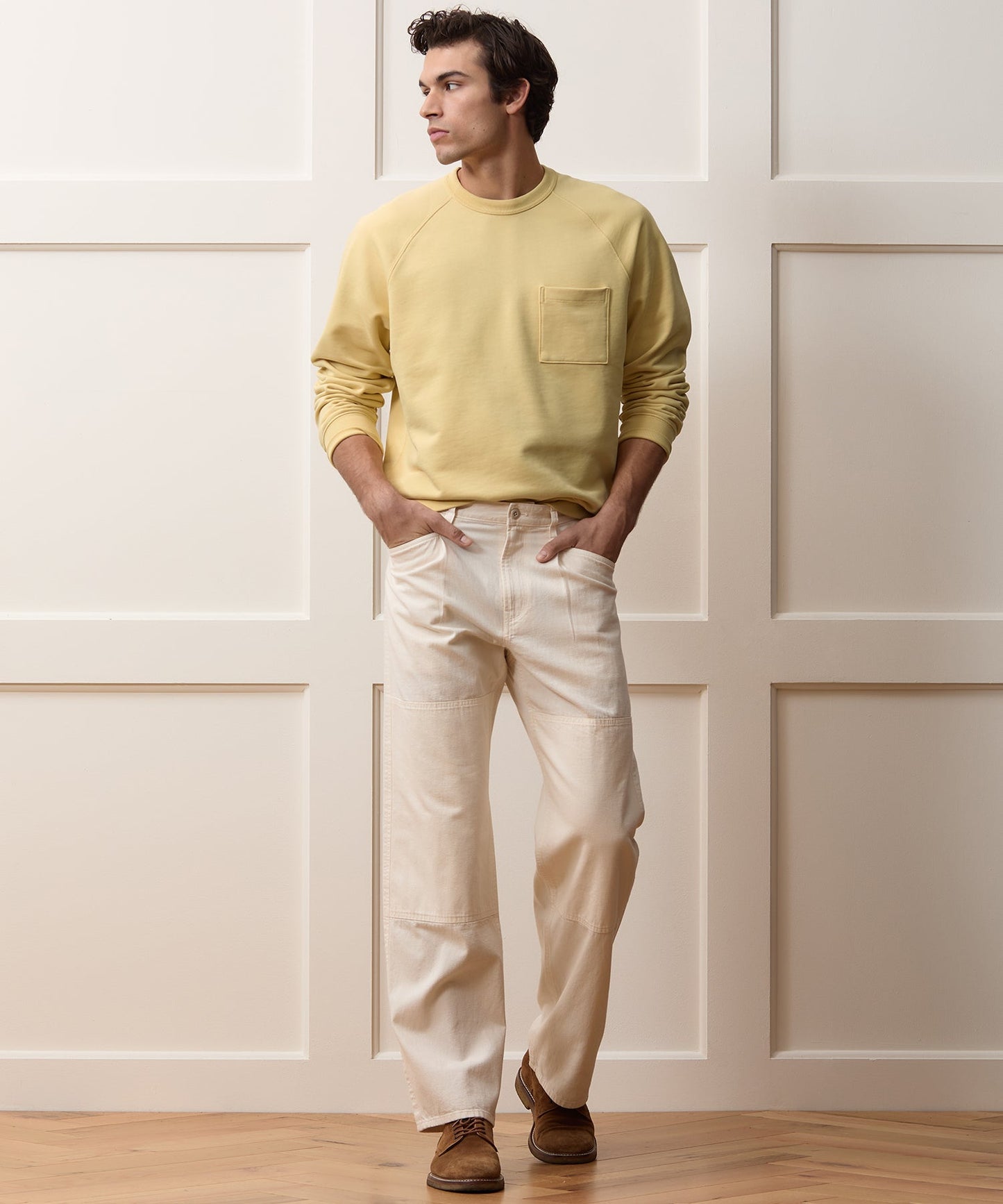 Todd Snyder Foundation Pocket Sweatshirt in Sun Soaked Sun Soaked