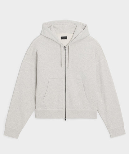 Todd Snyder Soho Full-Zip Sweatshirt in Heather Beige Heather Beige
