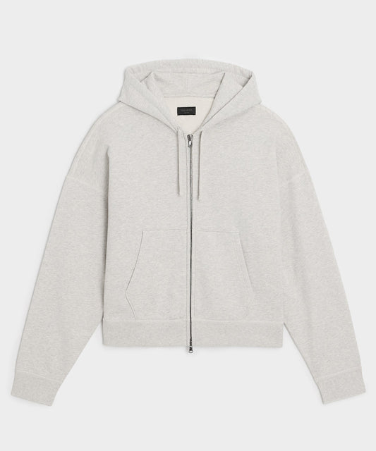 Todd Snyder Soho Full-Zip Sweatshirt in Heather Beige Heather Beige