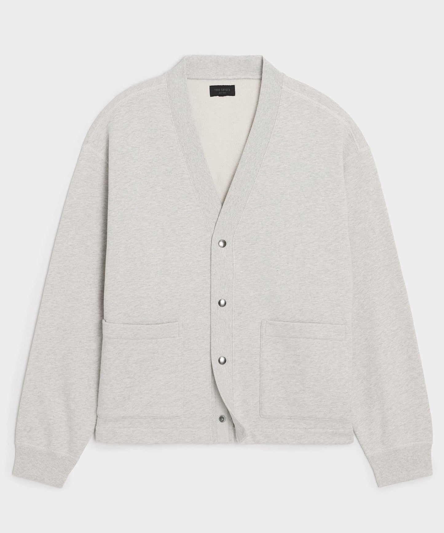 Todd Snyder Soho Cardigan Sweatshirt in Heather Beige Heather Beige