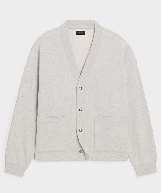 Todd Snyder Soho Cardigan Sweatshirt in Heather Beige Heather Beige