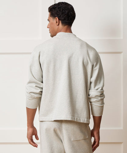 Todd Snyder Soho Cardigan Sweatshirt in Heather Beige Heather Beige