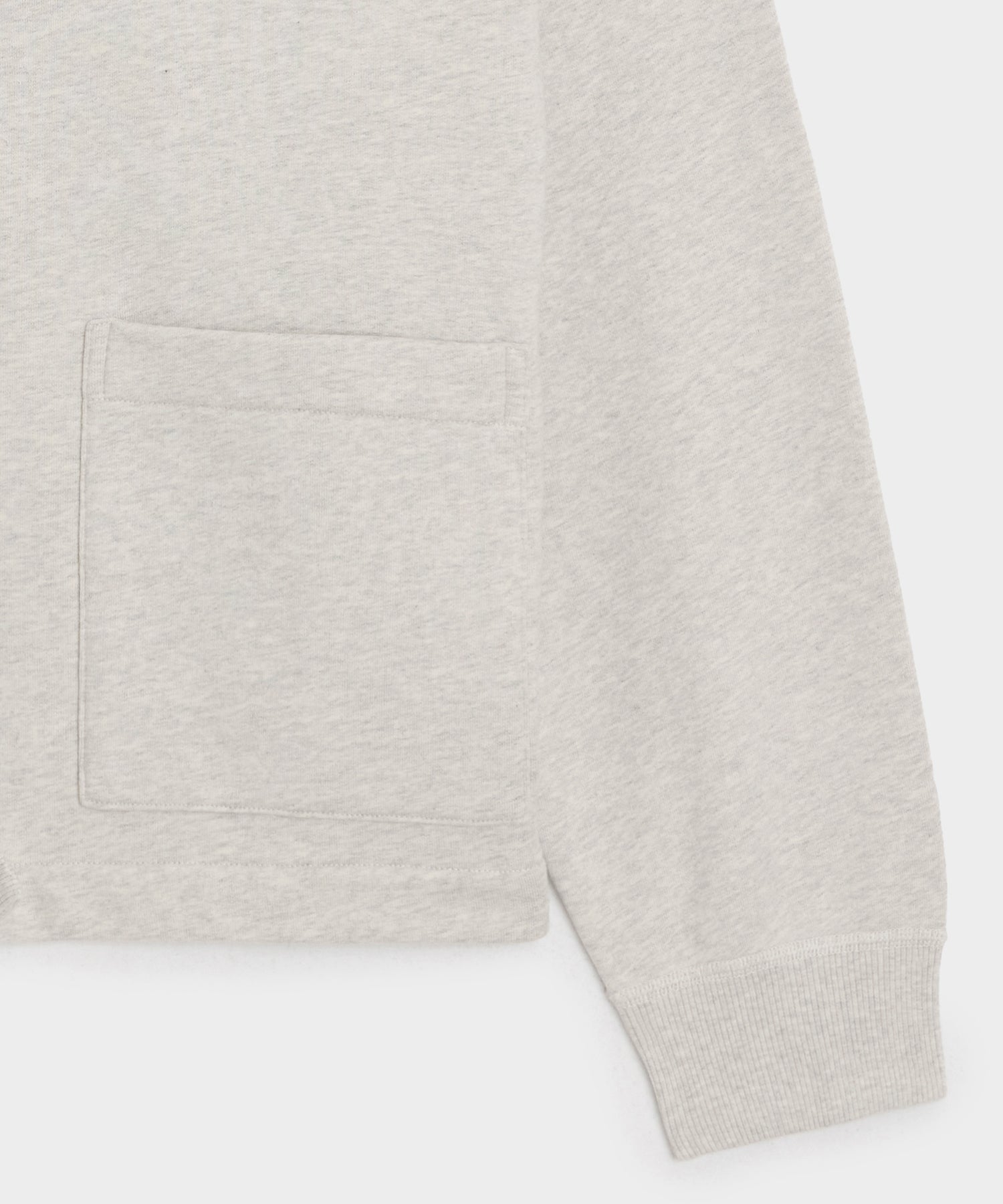 Todd Snyder Soho Cardigan Sweatshirt in Heather Beige Heather Beige
