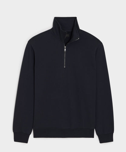 Todd Snyder Portuguese Terry Quarter-Zip Sweatshirt in Original Navy Original Navy