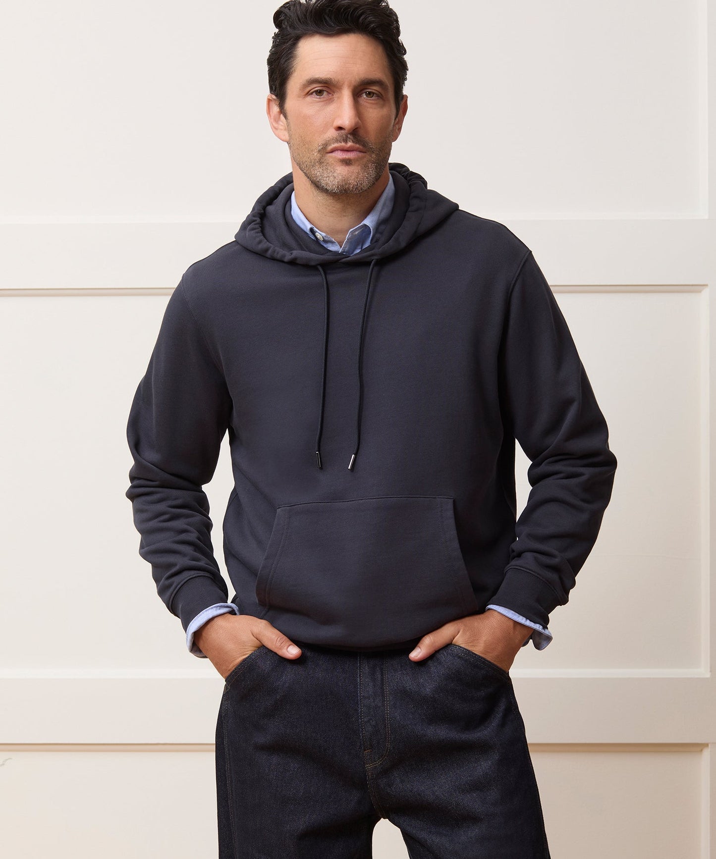 Todd Snyder Foundation Hoodie in Original Navy Original Navy