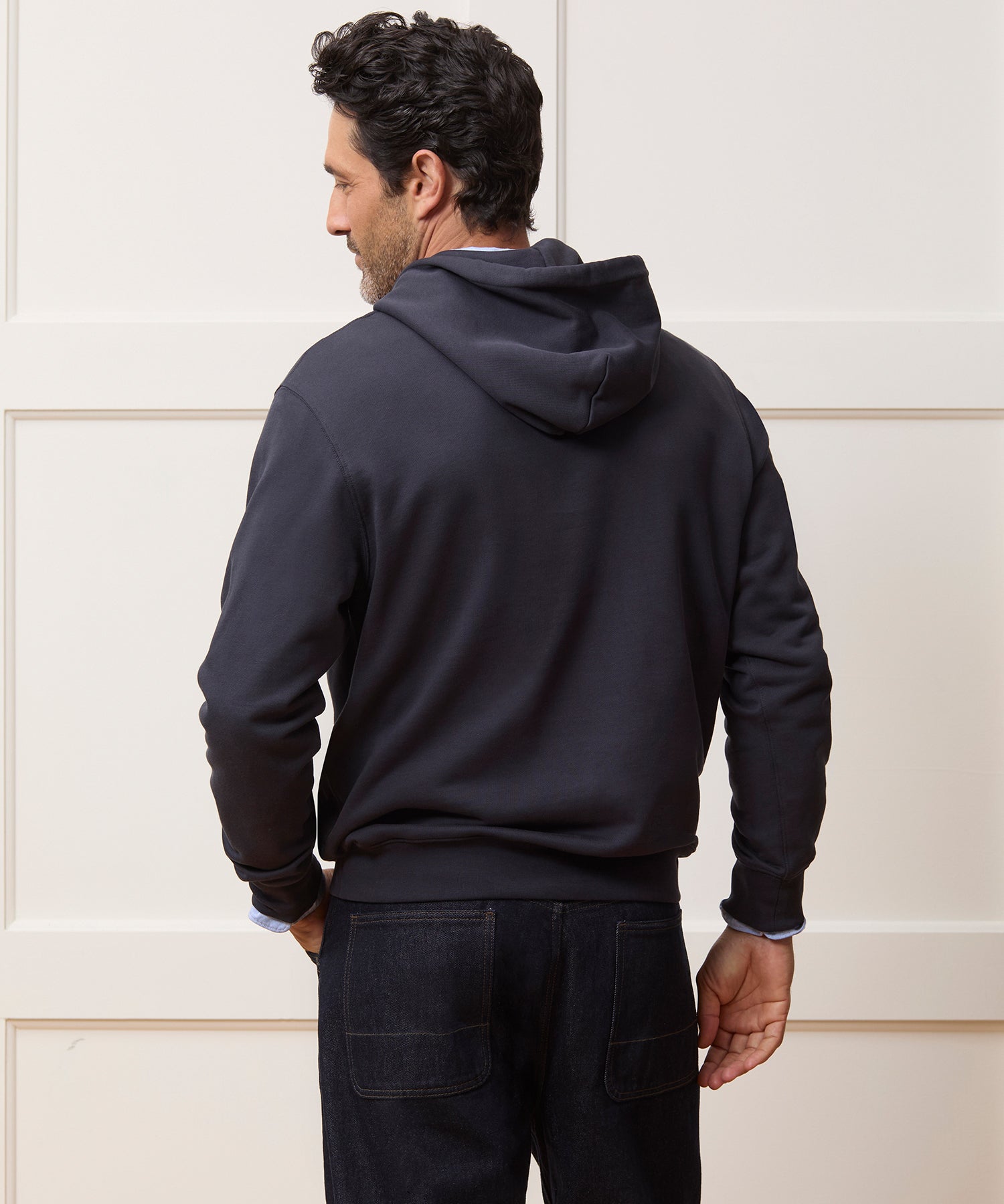 Todd Snyder Foundation Hoodie in Original Navy Original Navy