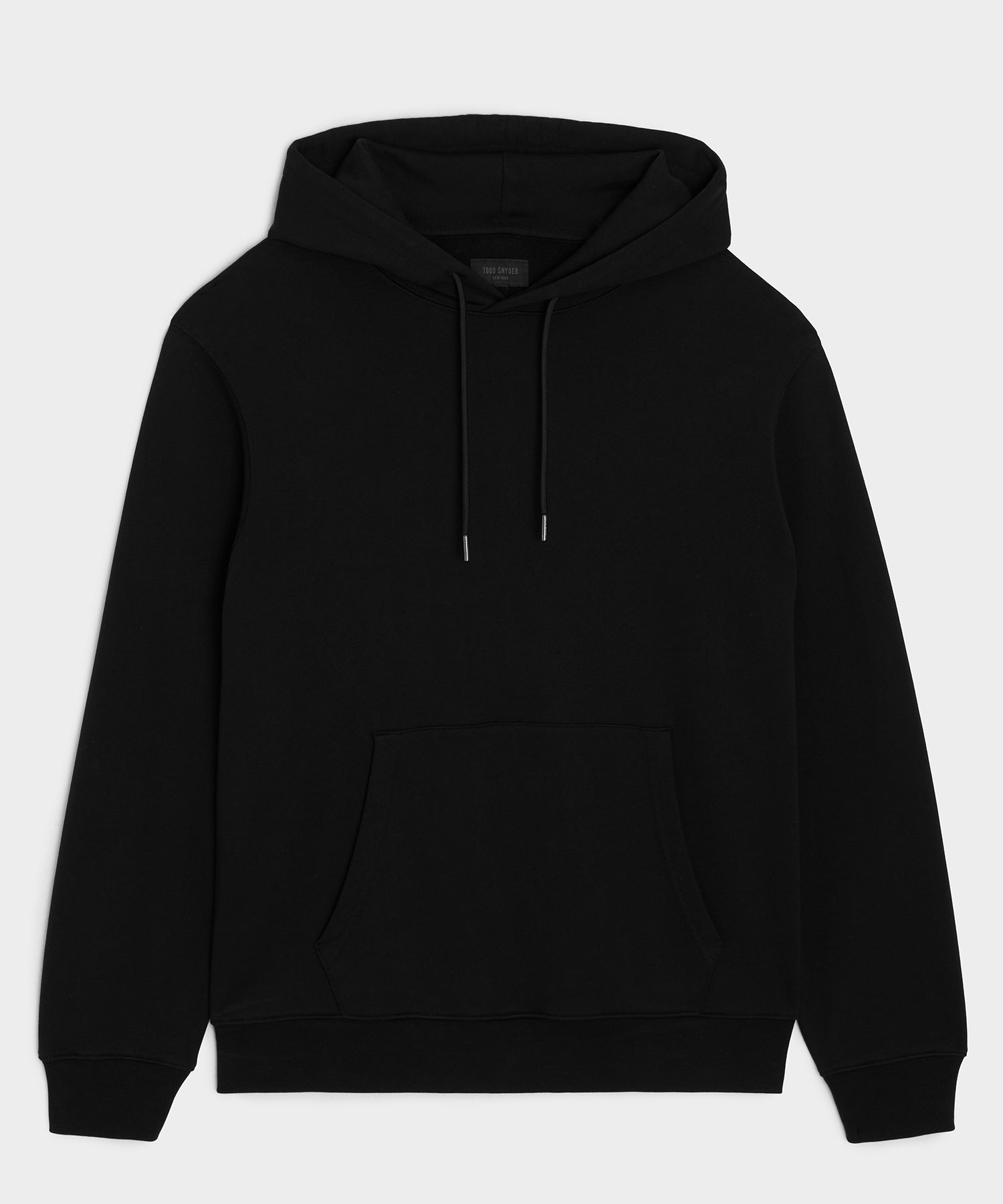 Todd Snyder Foundation Hoodie in Pitch Black Pitch Black